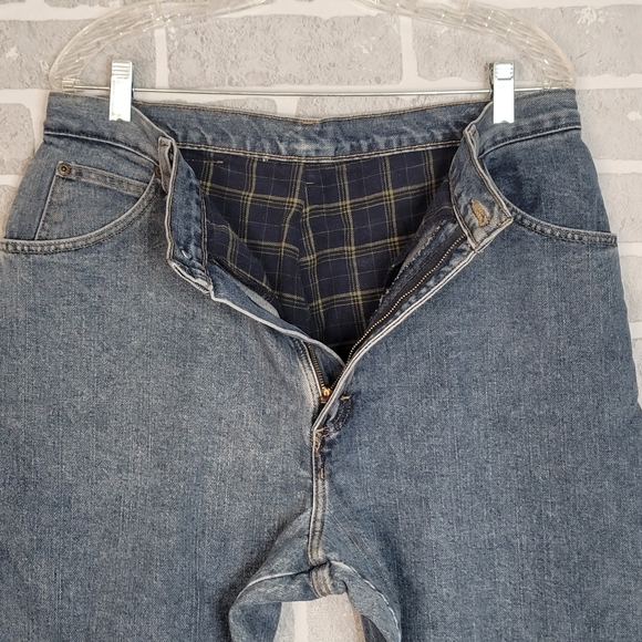 Wrangler Rugged Wear Flannel Lined Women's Jeans Size 15x30 - Picture 6 of 16